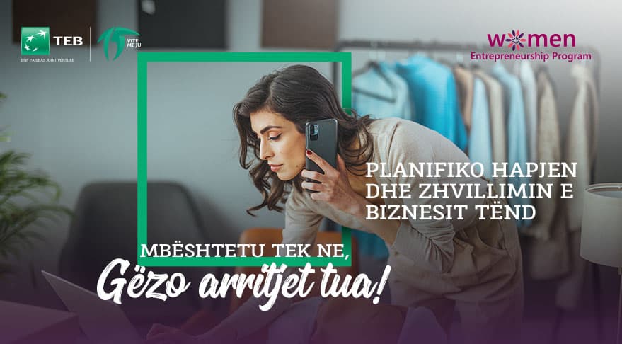Za preduzetnice, razvijajte poslovanje uz TEB Banku!