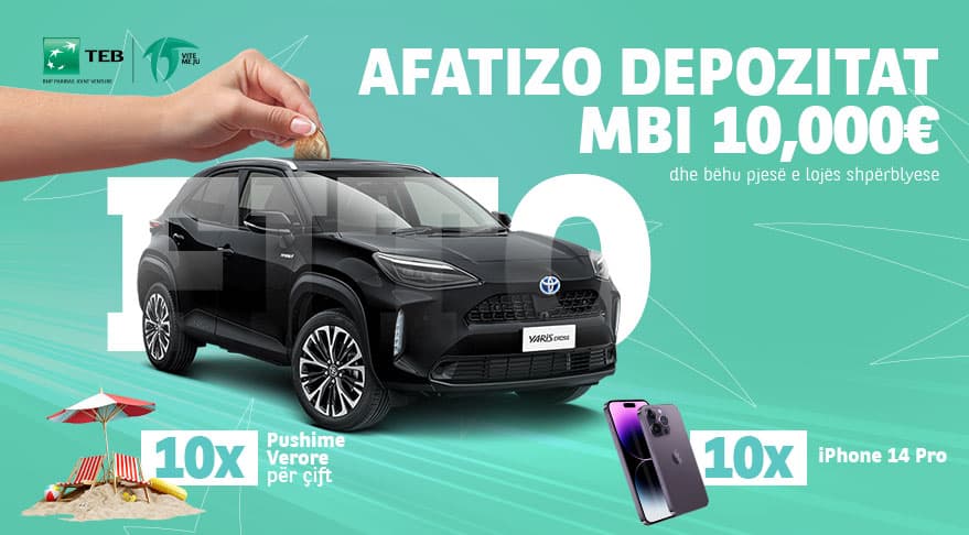 Oročite depozite preko 10,000€ i postanite deo nagradne igre