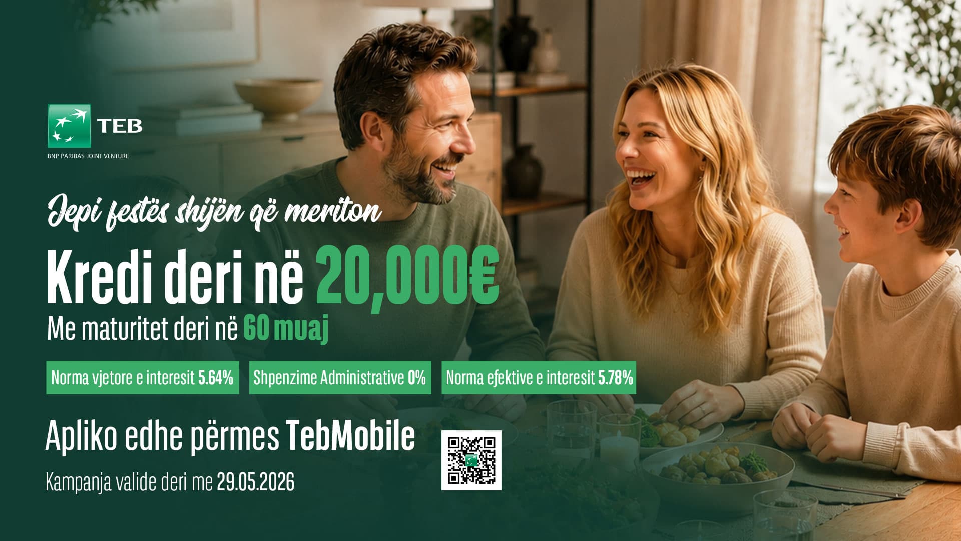 Ofertë speciale për festën e Bajramit, kredi deri në 20,000€